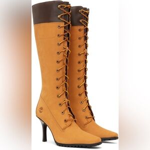 Veneda Carter x Timberland Tall Lace-Up Boots